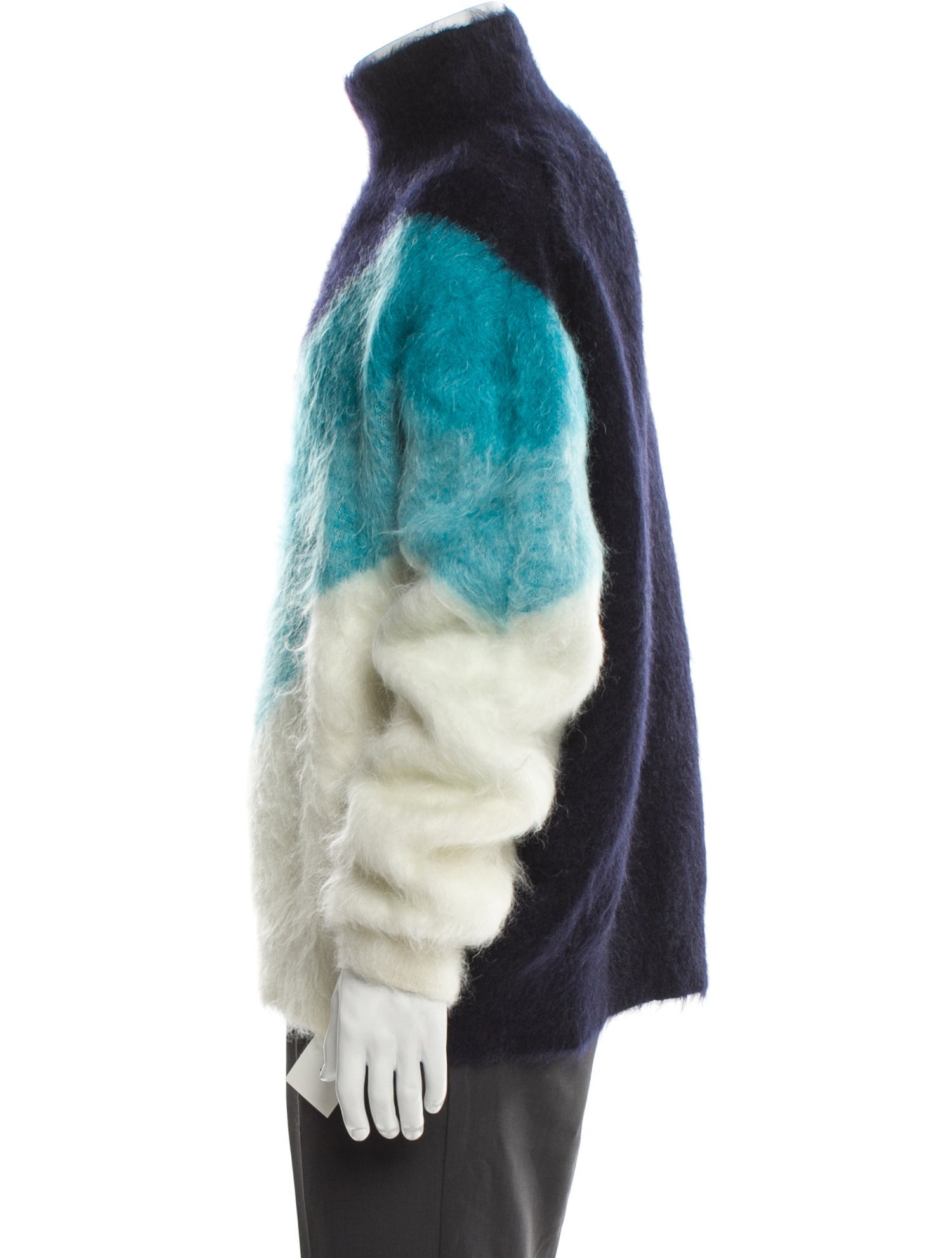 Bottega Veneta Wool Colorblock Pattern Pullover